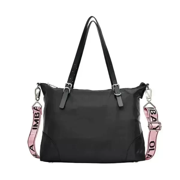 Bolsa feminina de ombro, crossbody, de nylon,  elegante, simples, de alta capacidade, direção com zíper, aleatória. - Image 7