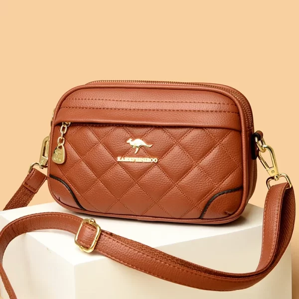 Bolsa feminina tiracolo em treliça, de luxo, mensageiro, alta qualidade, moda. - Image 15
