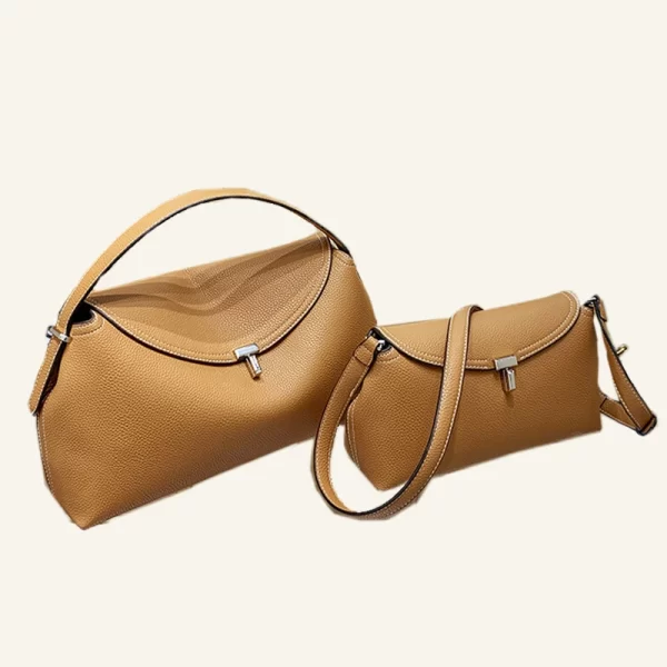 Bolsa feminina, Tote mensageiro, de designer de luxo, na moda, couro do plutônio bloqueio simples deslocamento ombro bolsa transversal. - Image 4