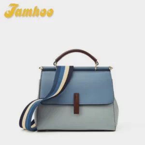 Bolsa feminina, Sacos crossbody de couro Jamhoo-Split, de escritório simples,  pequenas, de mensageiro, de ombro elegante.