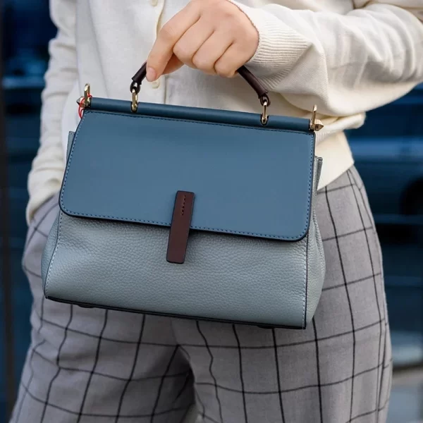 Bolsa feminina, Sacos crossbody de couro Jamhoo-Split, de escritório simples,  pequenas, de mensageiro, de ombro elegante. - Image 2
