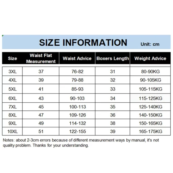Cueca Boxer masculina, de cintura alta, 8xl, 9xl, impressão 140kg plus size, solta, 10xl overlarged, macios. - Image 6