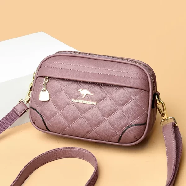 Bolsa feminina tiracolo em treliça, de luxo, mensageiro, alta qualidade, moda. - Image 8