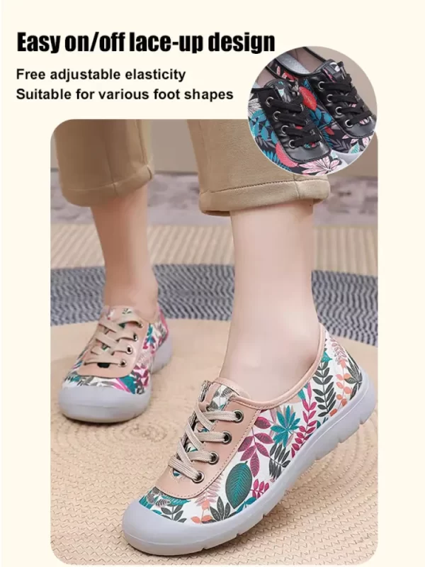 Sapatos feminino casuais de boca rasa, fino respirável, dedo apontado antiderrapante, sapatos simples. - Image 3