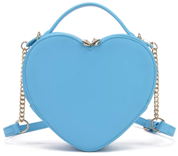 Bolsa feminina, Crossbody, em Forma de Coração, Bolsa de Amor, Zip Around Shoulder Bag, Bolsa de Cor Sólida. - Image 8