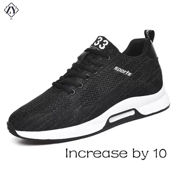 Tênis masculino, respiráveis com saltos ocultos, palmilha para aumentar a altura, esportivos casuais, de elevação. - Image 6