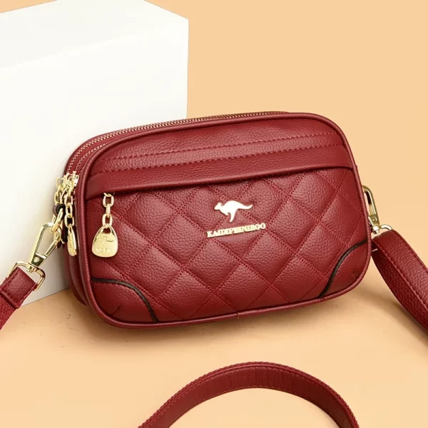 Bolsa feminina tiracolo em treliça, de luxo, mensageiro, alta qualidade, moda. - Image 7