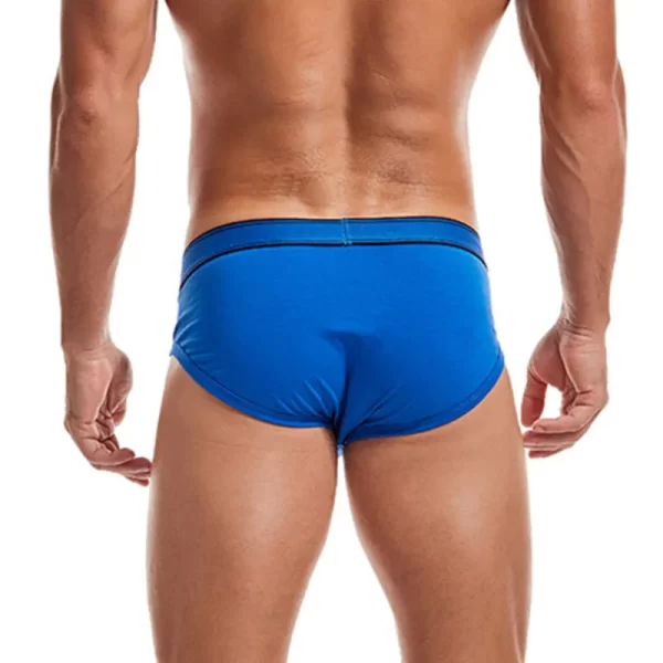 Cueca masculina,Lanvibum, de verão, tecido algodão, u convexo saco confortável respirável cor sólida simples meados cintura, interior. - Image 4