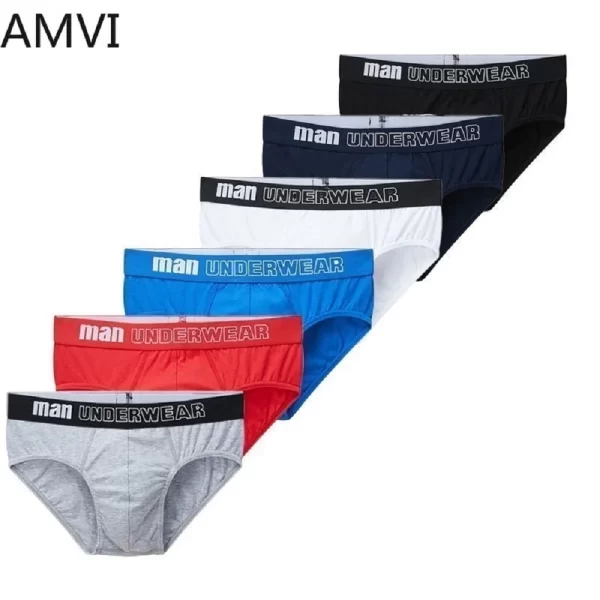 Cueca masculina de algodão, interior sexy,  gays, macia, da moda brasileira, 6 peças por lote