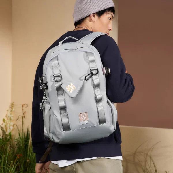 Mochila esportiva unissex, Xtep-Mochila, grande armazenamento, chique para escalada, caminhada, treinamento, 877437110003, inverno. - Image 4