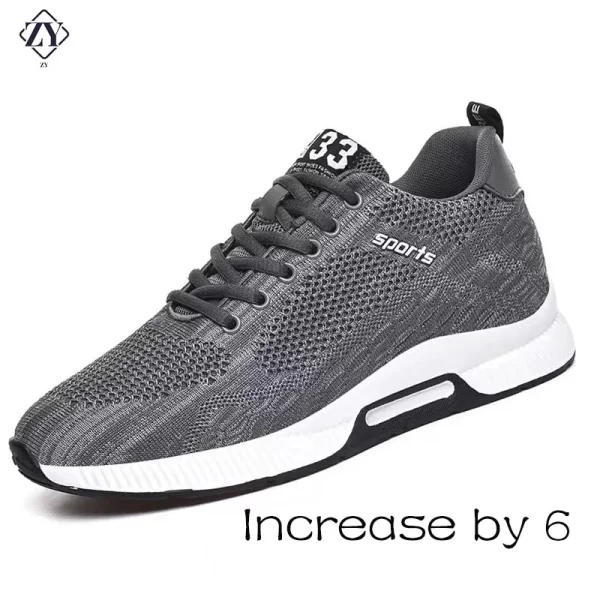 Tênis masculino, respiráveis com saltos ocultos, palmilha para aumentar a altura, esportivos casuais, de elevação. - Image 8