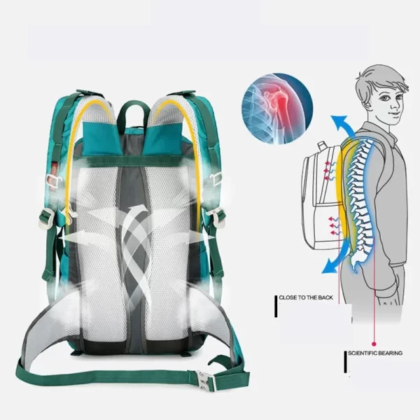 Mochila unissex, de caminhadas impermeável, Viagem, Militar, Camping Bag, Youth Sports Bag. - Image 6