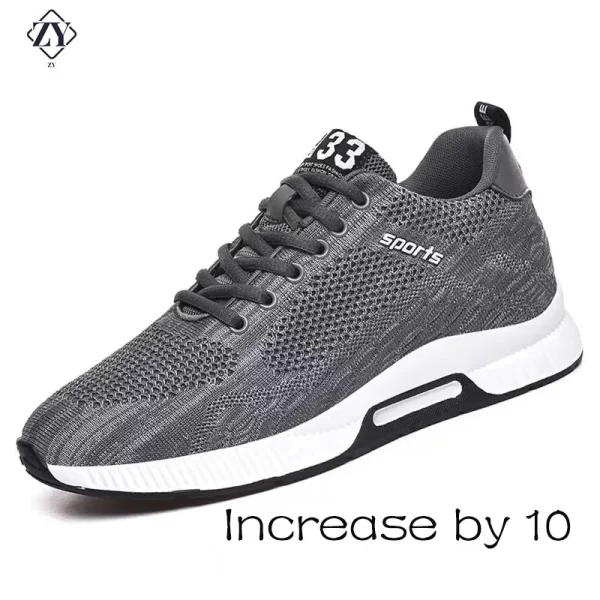 Tênis masculino, respiráveis com saltos ocultos, palmilha para aumentar a altura, esportivos casuais, de elevação. - Image 10