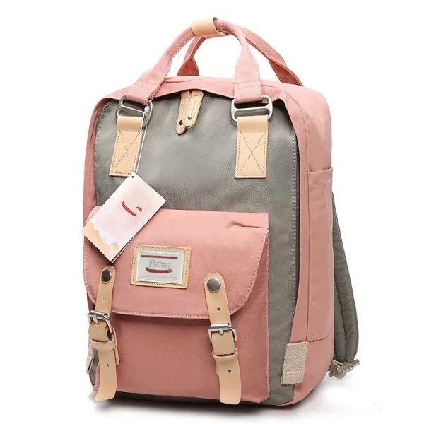 Mochila impermeável de grande capacidade feminina, escolar, 14 "Laptop Back Packs de alta qualidade, moda. - Image 3