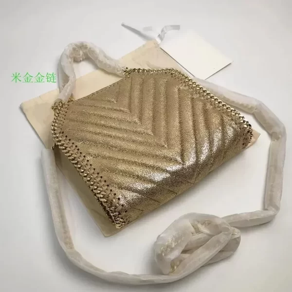 Bolsa feminina, mensageiro casual de ombro, quadrada pequena,  corrente, nova. - Image 32