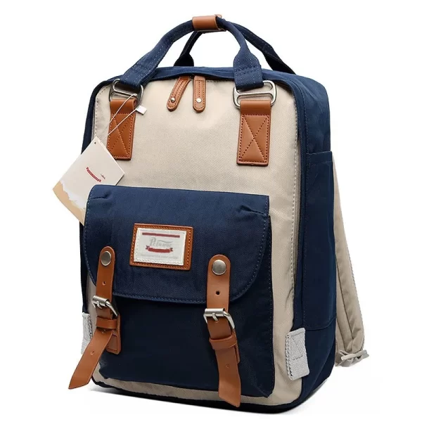 Mochila impermeável de grande capacidade feminina, escolar, 14 "Laptop Back Packs de alta qualidade, moda.
