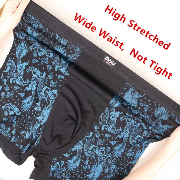 Cueca Boxer masculina, de cintura alta, 8xl, 9xl, impressão 140kg plus size, solta, 10xl overlarged, macios. - Image 3