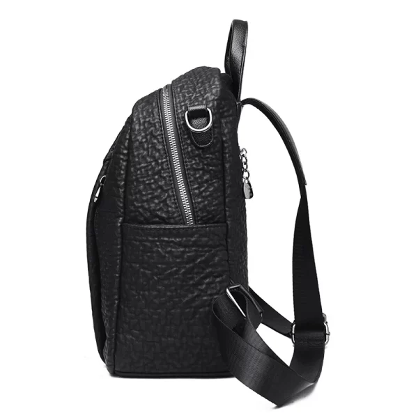 Mochila feminina de Grande Capacidade, de Ombro, de Viagem, Peito, PU, Moda. - Image 4