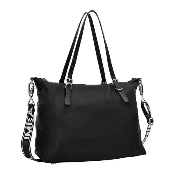 Bolsa feminina de ombro, crossbody, de nylon,  elegante, simples, de alta capacidade, direção com zíper, aleatória. - Image 2