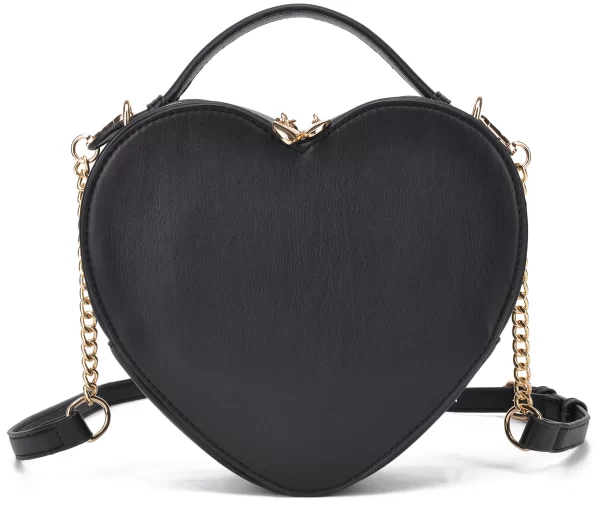 Bolsa feminina, Crossbody, em Forma de Coração, Bolsa de Amor, Zip Around Shoulder Bag, Bolsa de Cor Sólida. - Image 11