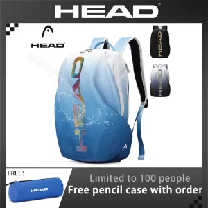 Mochila de cabeça unissex, escolar, portátil, saco de livro universitário, 15.6 ".